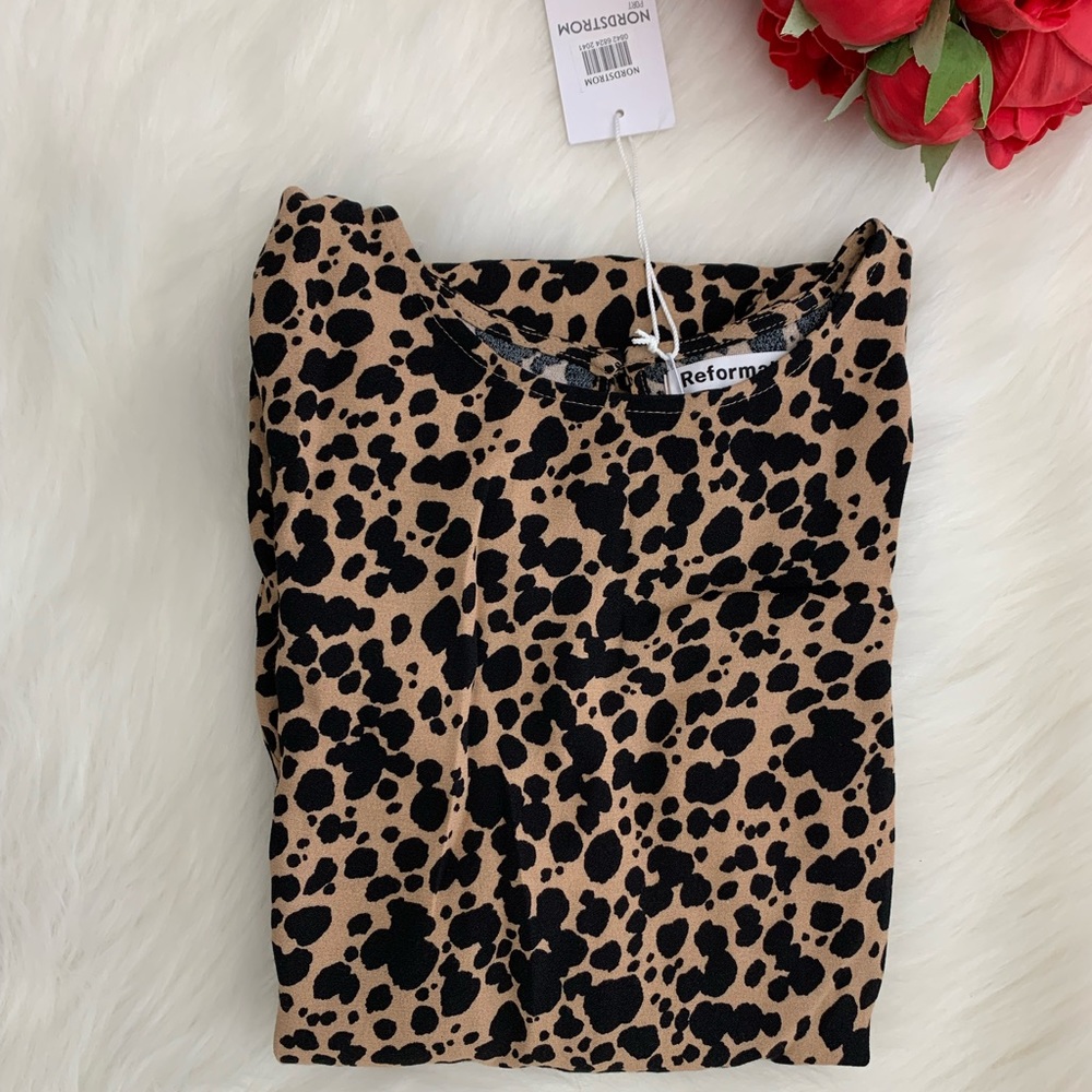 Reformation port print long sleeve dress - Picture 14 of 15